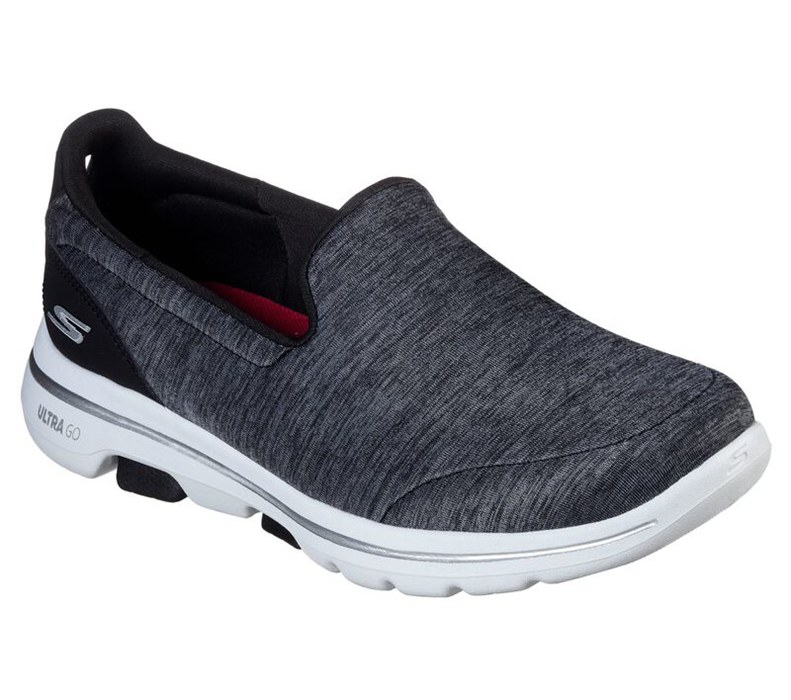 Skechers Dam Svarta/Vita Fritidsskor - Gowalk 5 - Honor - Sverige (EZXFH-7945)